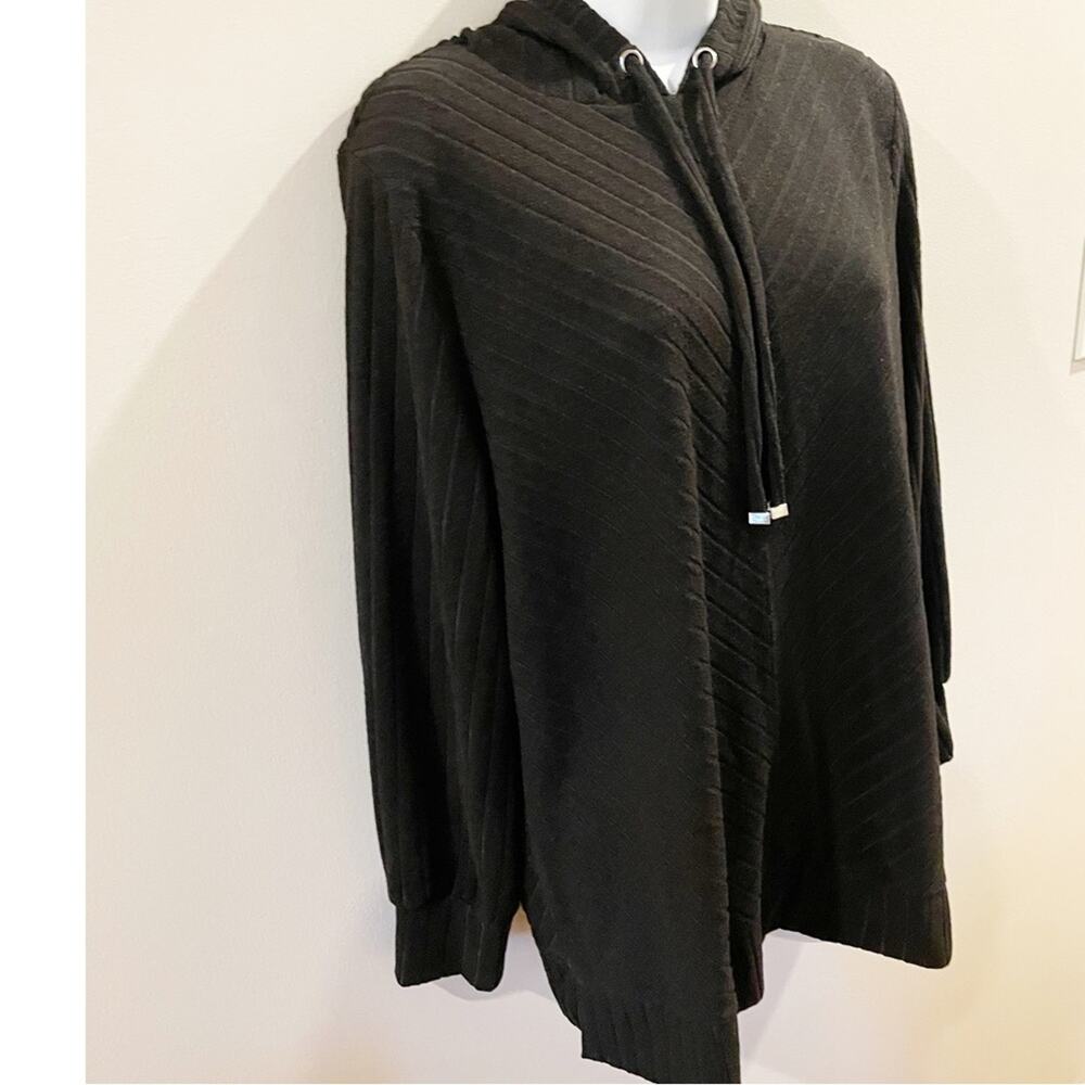 Nine West Black Pullover Oversized Sweater Sweatshirt Size XL - Picture 2 of 9